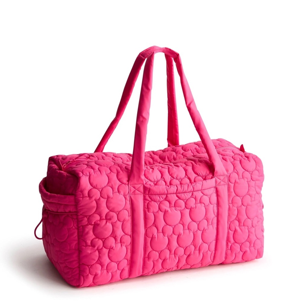 NWT Disney x Vera Bradley Pink Large Duffel + Mini Cosmetic bag bundle - Picture 3 of 8